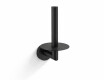 CLASSIC: Soporte con roseta para un rollo de papel higiénico de repuesto / negro mate