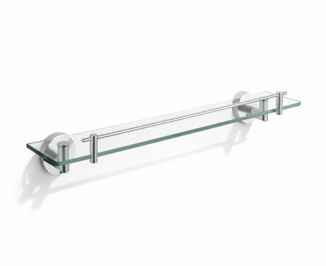 CLASSIC - Estante 60 para debajo del espejo / cromo, cristal transparente