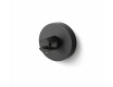CLASSIC - Soporte con roseta para estantes de cristal 07.80160/50/40/30 - 2 unidades / negro mate