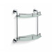 CLASSIC - Estante semicircular doble / cromo, cristal mate #1