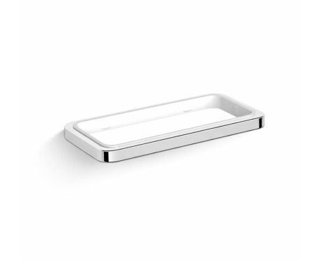 NEXT - Soporte doble, para encimera / * cristal por encargo / cromo