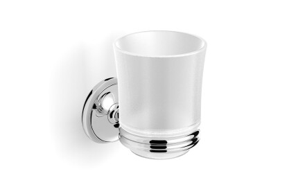 MONACO - Asa con vaso / cromo, cristal mate