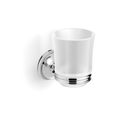 MONACO - Asa con vaso / cromo, cristal mate