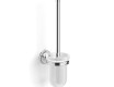 MONACO: cepillo de baño de pared / cromo, cristal mate