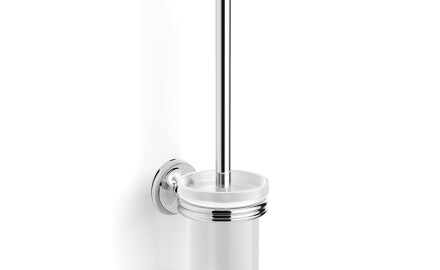 MONACO: cepillo de baño de pared / cromo, cristal mate