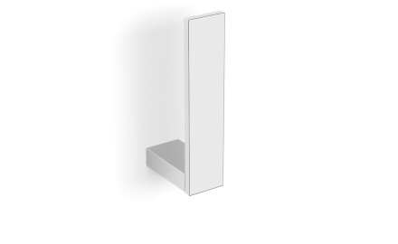 KOBE - Soporte para rollo de papel higiénico de repuesto / cromado