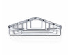 Cesta de jabón de esquina 19x19x6 / cromada