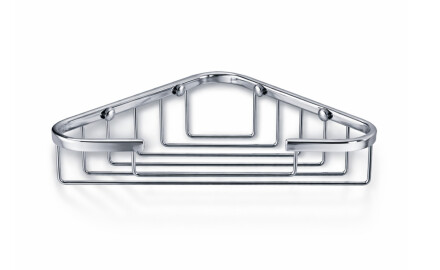 Cesta de jabón de esquina 19x19x6 / cromada