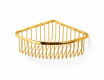 Cesta de esquina 20x20x9 / dorado brillante