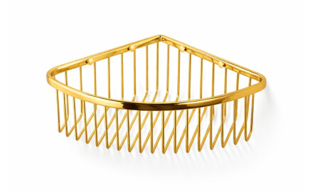 Cesta de esquina 20x20x9 / dorado brillante