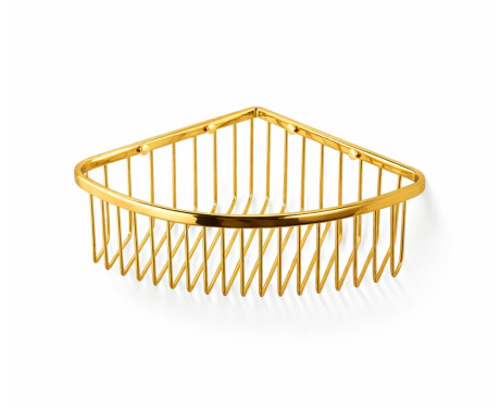 Cesta de esquina 20x20x9 / dorado brillante