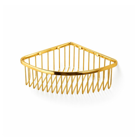 Cesta de esquina 20x20x9 / dorado brillante #1