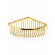 Cesta de esquina 20x20x9 / dorado brillante #1