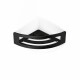 Cesta - estante esquinero 16x16x8 / negro mate #1