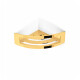 Cesta - estante esquinero 16x16x8 / dorado brillante #1