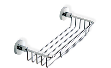 Cesta de 35 x 14 x 7 con rosetas / cromada