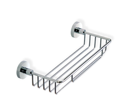 Cesta de 35 x 14 x 7 con rosetas / cromada