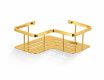 Cesta - estante esquinero 20x20x7 / dorado brillante