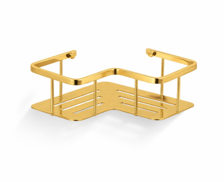 Cesta - estante esquinero 20x20x7 / dorado brillante