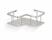 Cesta - estante esquinero 20x20x7 / acero cepillado
