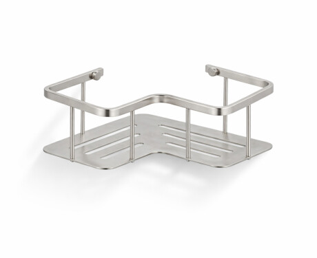 Cesta - estante esquinero 20x20x7 / acero cepillado