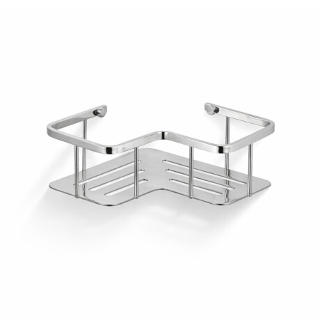 Cesta - estante esquinero 20x20x7 / acero pulido #1
