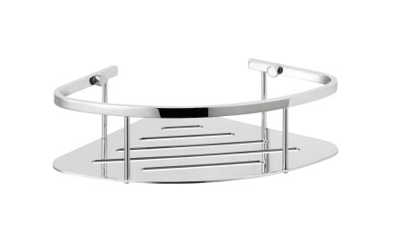 Cesta - estante esquinero 20x20x7 / acero pulido