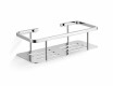 Cesta - estante de baño 25x11x7 / acero pulido