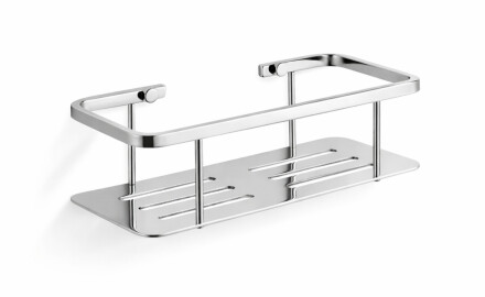Cesta - estante de baño 25x11x7 / acero pulido