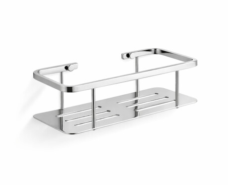 Cesta - estante de baño 25x11x7 / acero pulido