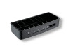 Cesta 29x12x5,5 / negro mate / bandeja interior de plástico negra