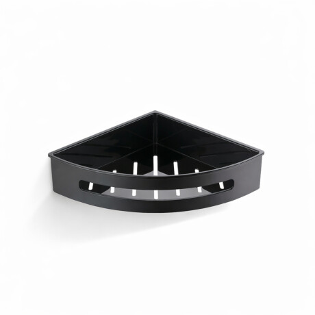 Cesta de esquina 20,5 x 20,5 x 5,5 / negro mate / interior de plástico negro #1