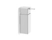 Dispensador de jabón líquido de 0,25 l / cuadrado / cromado