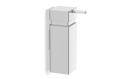 Dispensador de jabón líquido de 0,25 l / cuadrado / cromado