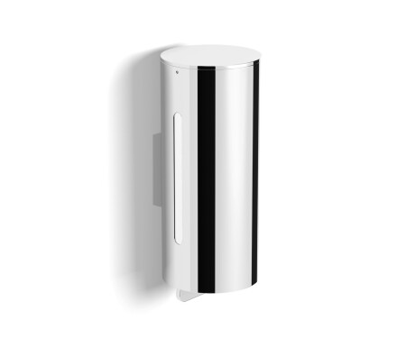 Dispensador de jabón líquido de 0,5 l / sistema de dosificación inferior / cromado