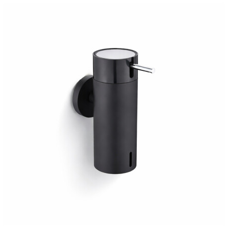 Dispensador de jabón líquido de 0,15 l / negro mate / bomba negra + acero pulido #1