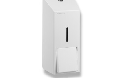 Dosificador de jabón líquido de 0,8 l, serie R1 / blanco mate