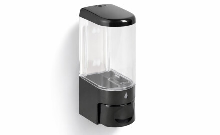 Dispensador de jabón líquido de 0,25 l / ABS negro brillante