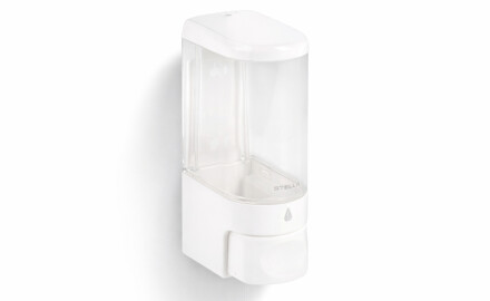 Dispensador de jabón líquido de 0,25 l / ABS blanco brillante