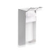 Dosificador de líquido desinfectante de 0,5 l con pulsador accionable con el codo / Aluminio mate #1