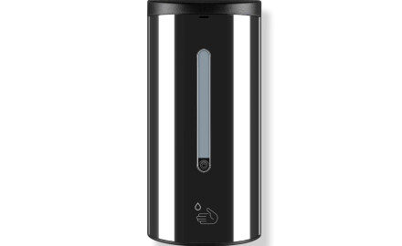 Dispensador automático sin contacto de jabón líquido o gel desinfectante, 0,7 l / negro brillante