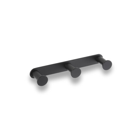 Barra ancha - 3 ganchos para toallas / negro mate #1