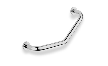 Tirador de baño angular de Ø25 / cromado