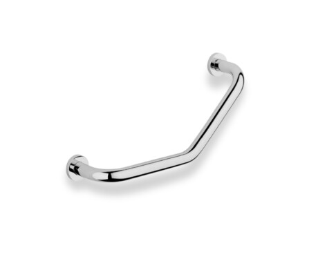 Tirador de baño angular de Ø25 / cromado