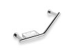 Tirador de baño angular de Ø25 con cesta / cromado