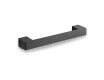 Tirador de baño recto de 28 cm / negro mate