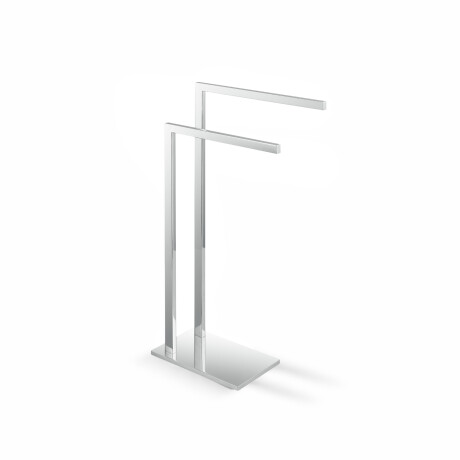Soporte para 2 toallas / perfil y base rectangulares / acero pulido #1