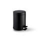 Cubo con pedal STANDARD redondo de 3 L, cierre suave / negro mate #1