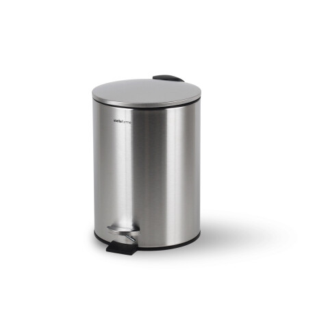Cesta con pedal BUDGET redonda de 3 L, cierre suave / acero inoxidable satinado #1