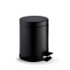 Cubo con pedal STANDARD redondo de 5 L, cierre suave / negro mate #1